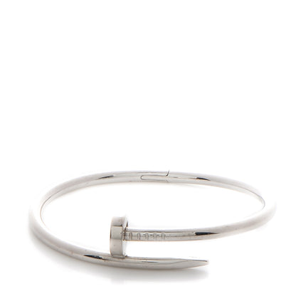 Cartier 18K White Gold Juste Un Clou Bracelet 16 1 of 6