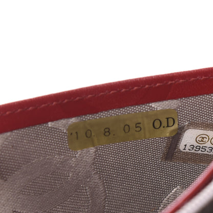 Chanel Calfskin Quilted Cambon Yen Wallet Red 8 of 12