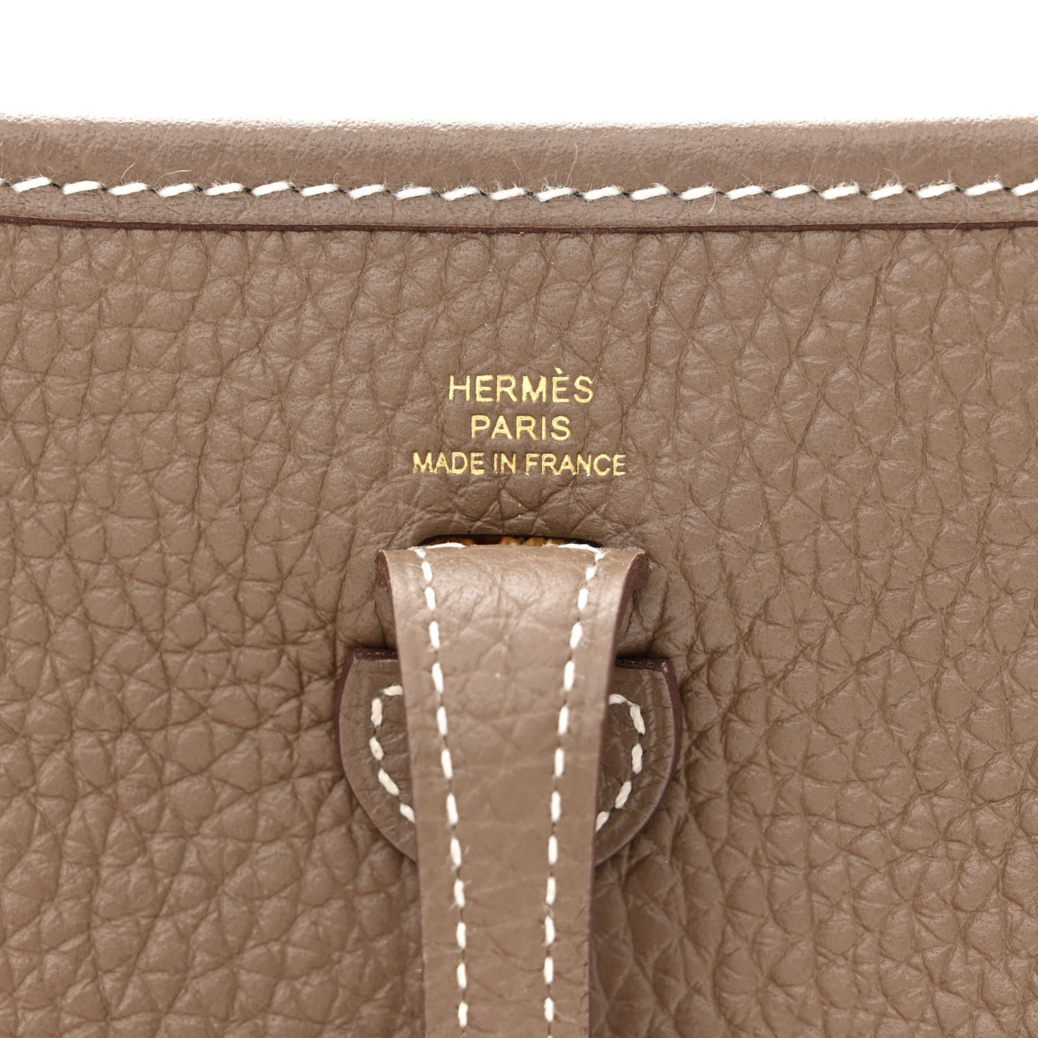 Hermes Taurillon Clemence Evelyne TPM Etoupe 6 of 11
