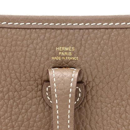 Hermes Taurillon Clemence Evelyne TPM Etoupe 6 of 11