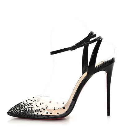 Christian Louboutin PVC Patent Psychic Spikaqueen 100 Pumps 39 Black 1 of 7
