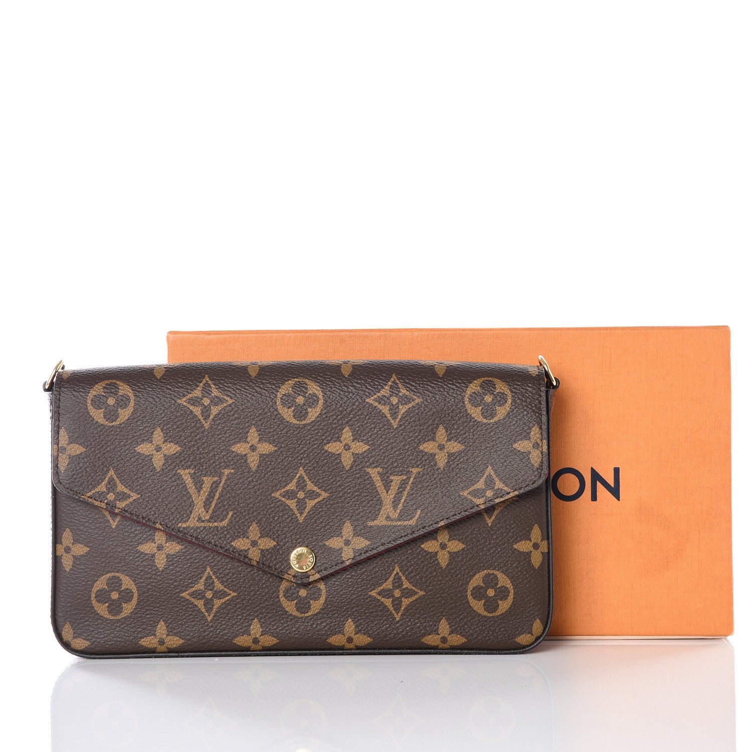 Louis Vuitton Monogram Pochette Felicie Chain Wallet Fuchsia 12 of 12