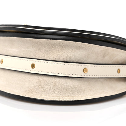 Chloe Calfskin Suede Small Nile Bracelet Bag Off White 8 of 8