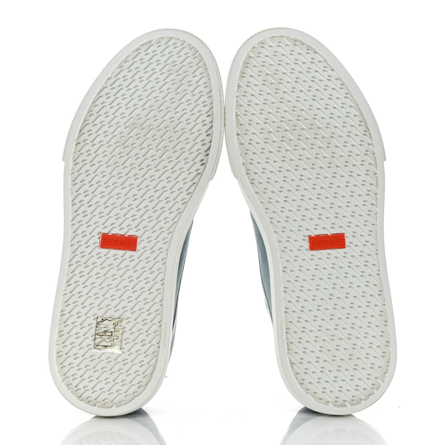 Hermes Suede Get Sneakers 38 Vert D'eau White 5 of 8