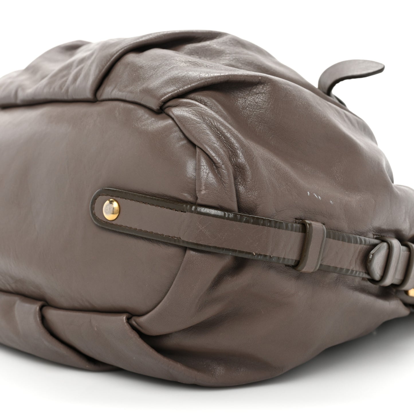 Vitello Soft Calfskin Shopping Satchel Bambu
