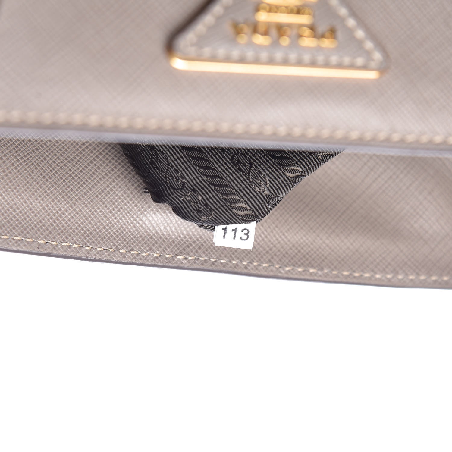 Prada Saffiano Lux Medium Tote Argilla 9 of 12