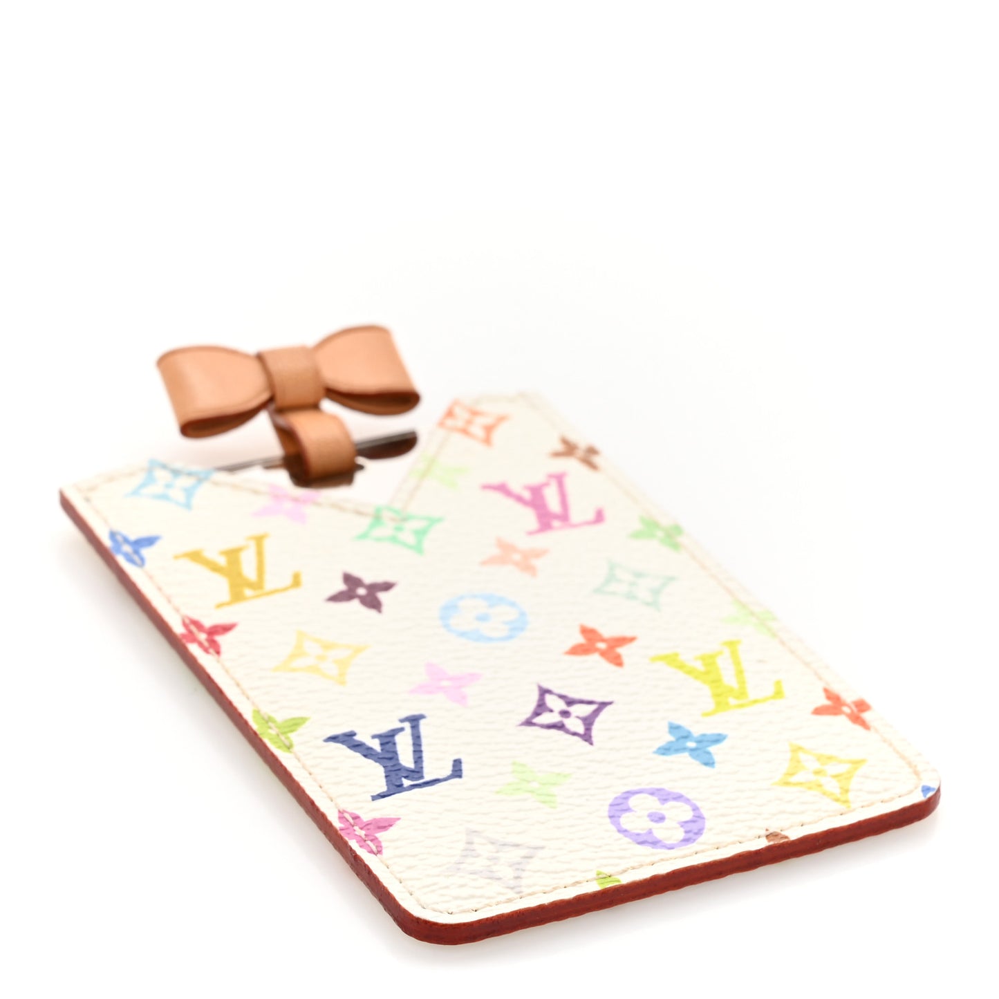 Monogram Multicolor Mirror and Case Pouch White