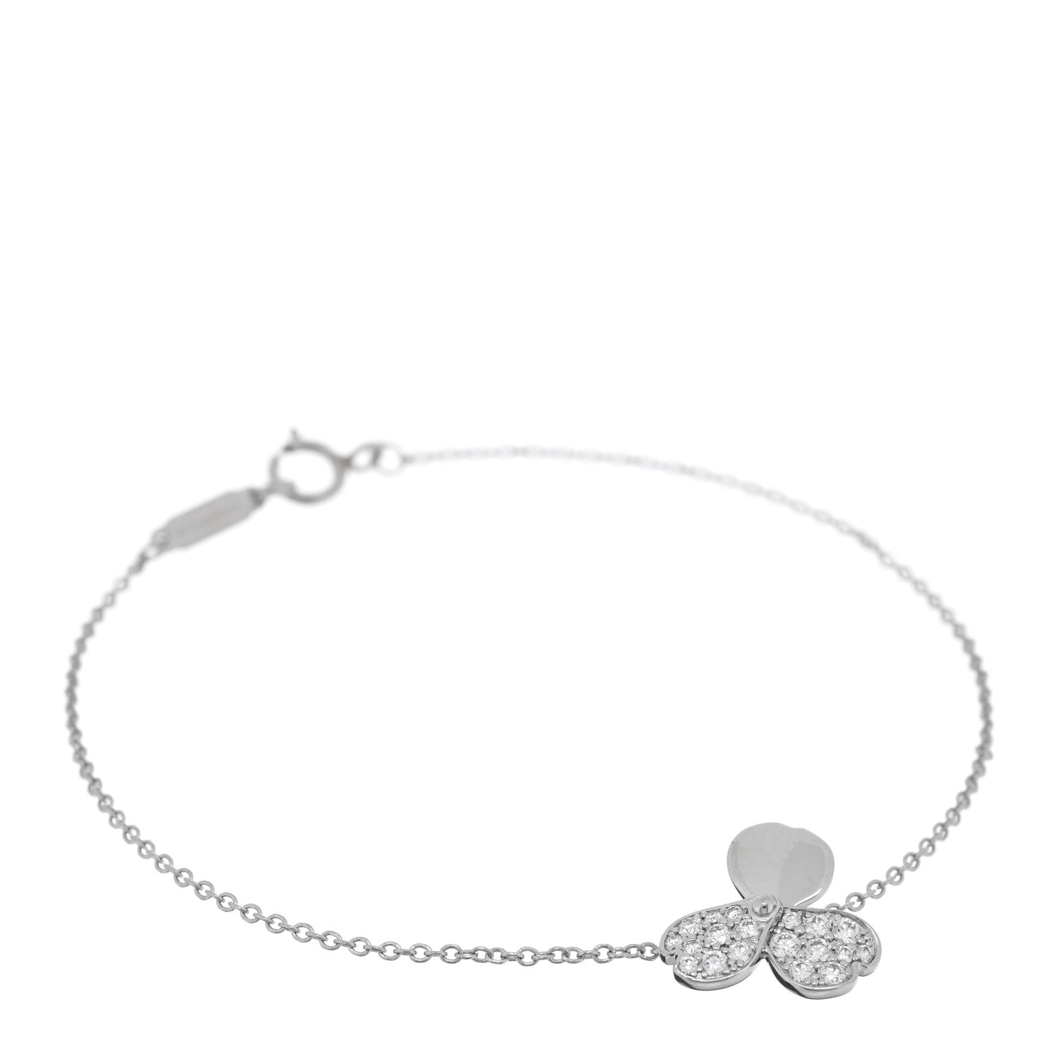 Tiffany Platinum Diamond Paper Flowers Bracelet 1 of 4