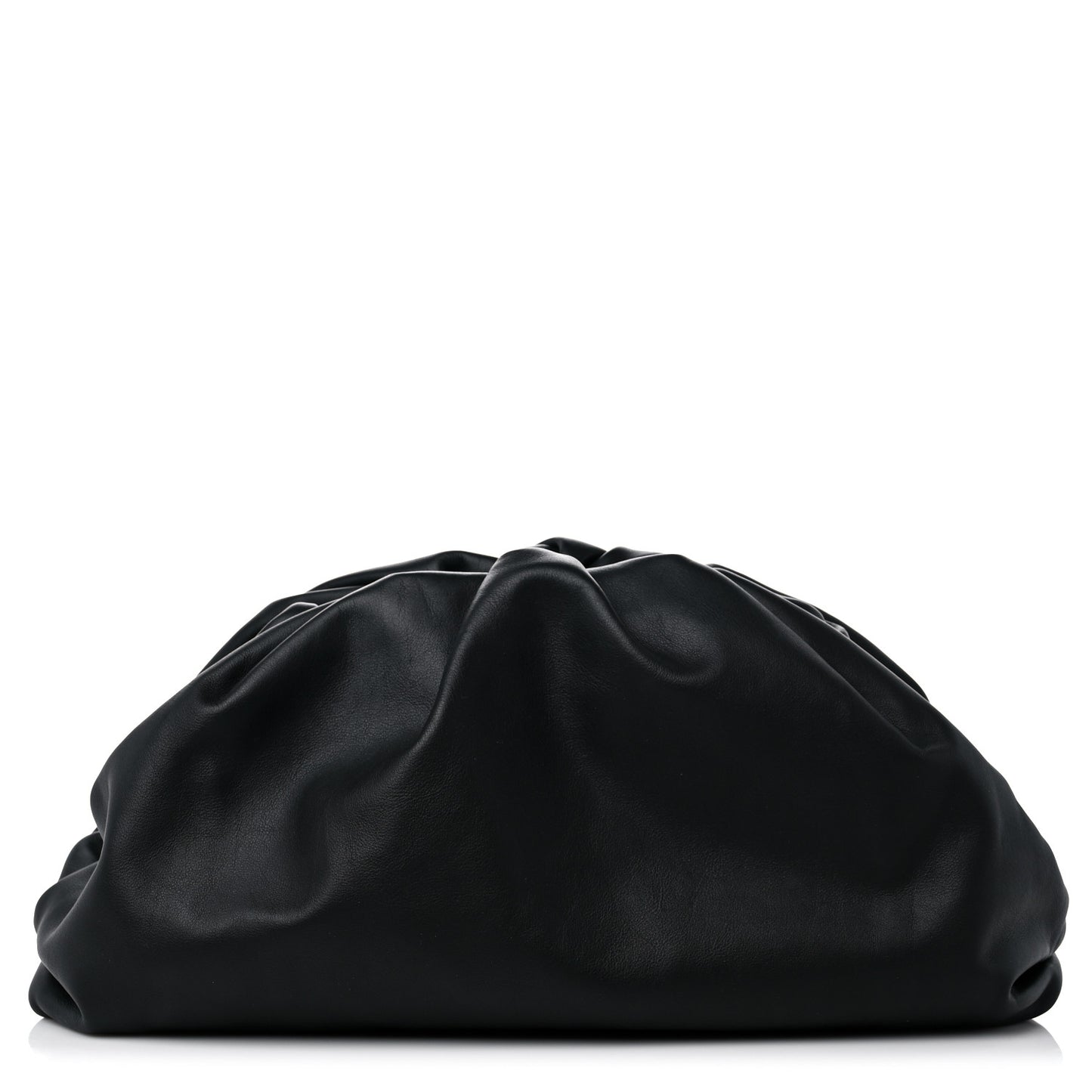 Smooth Butter Calf The Pouch Oversized Clutch Black
