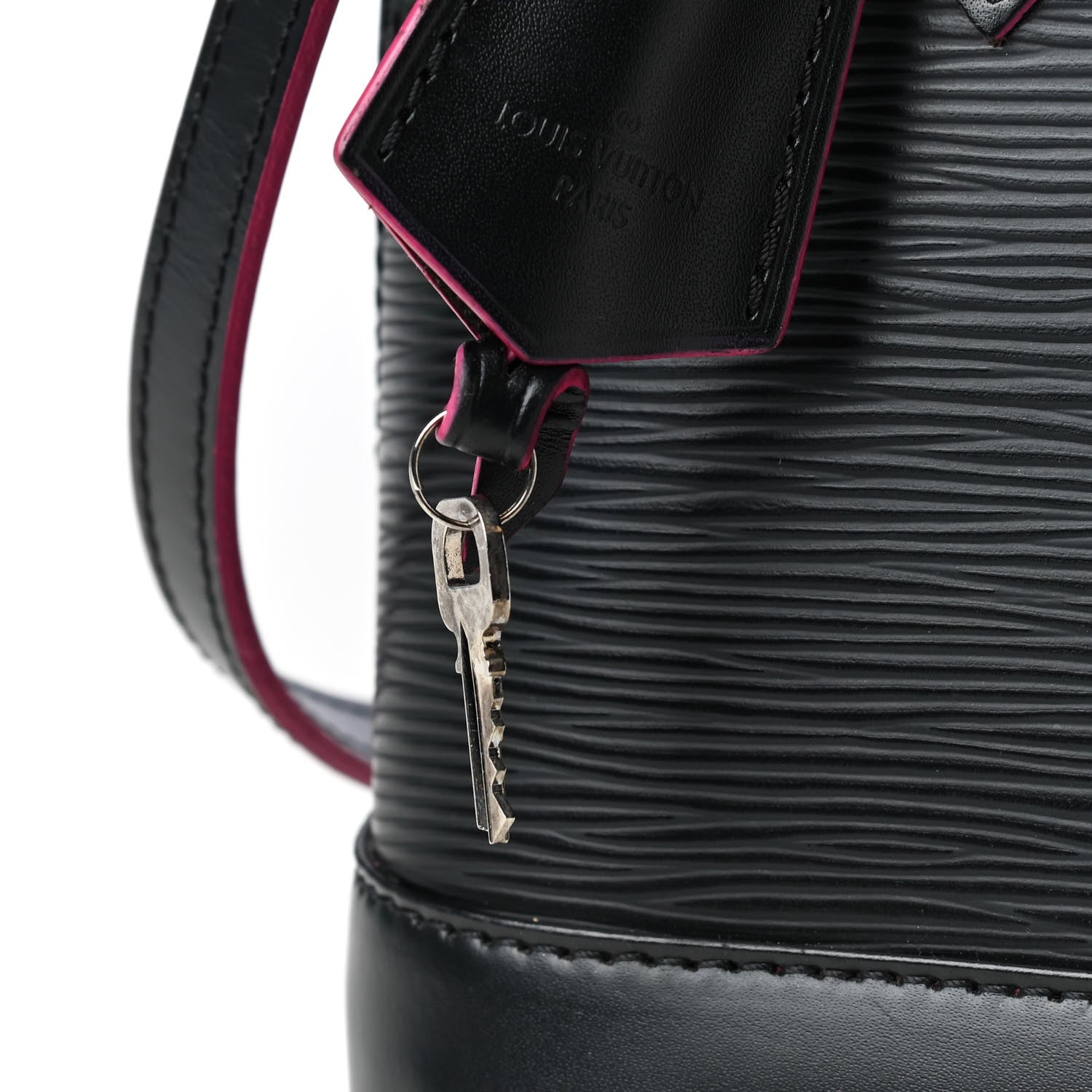 Louis Vuitton Epi Alma BB Black Hot Pink 9 of 12