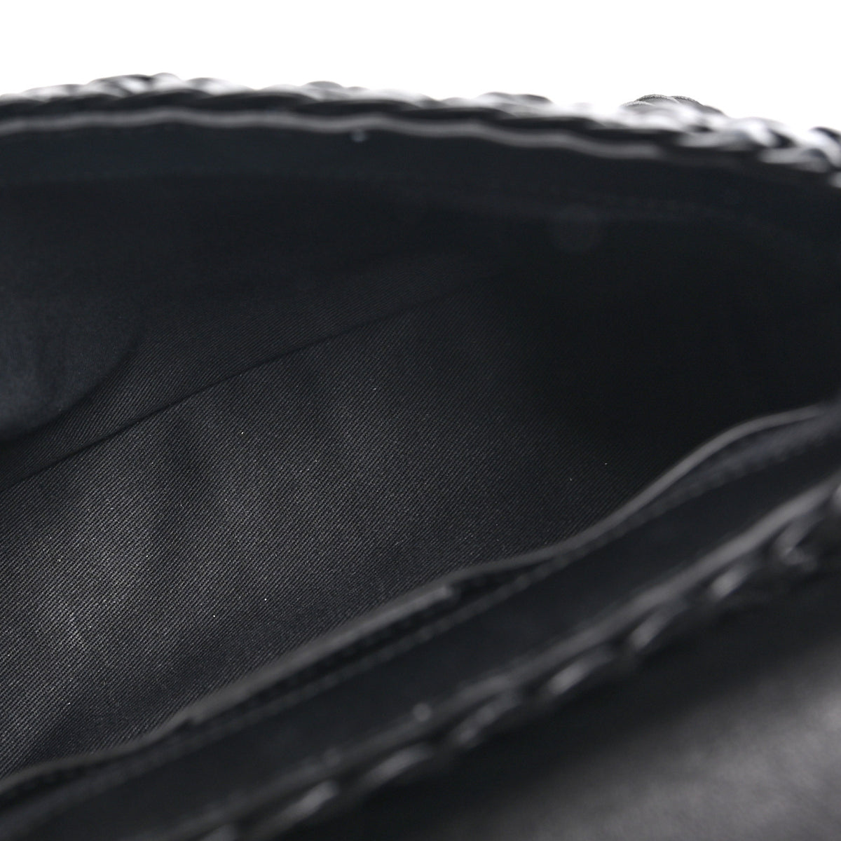 Calfskin Wicker Margot Top Handle Satchel Black