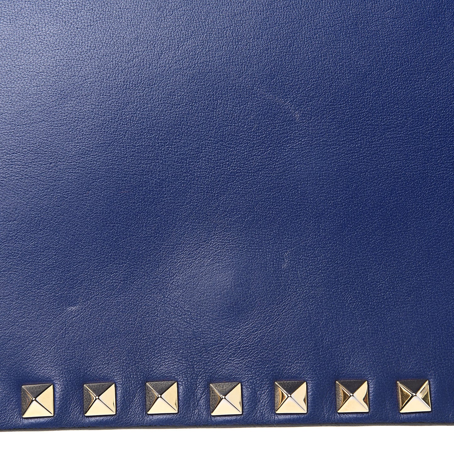 Nappa Rockstud Wristlet Clutch Navy