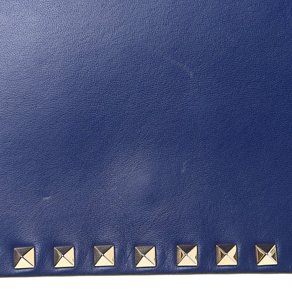 Valentino Garavani Nappa Rockstud Wristlet Clutch Navy 12 of 14