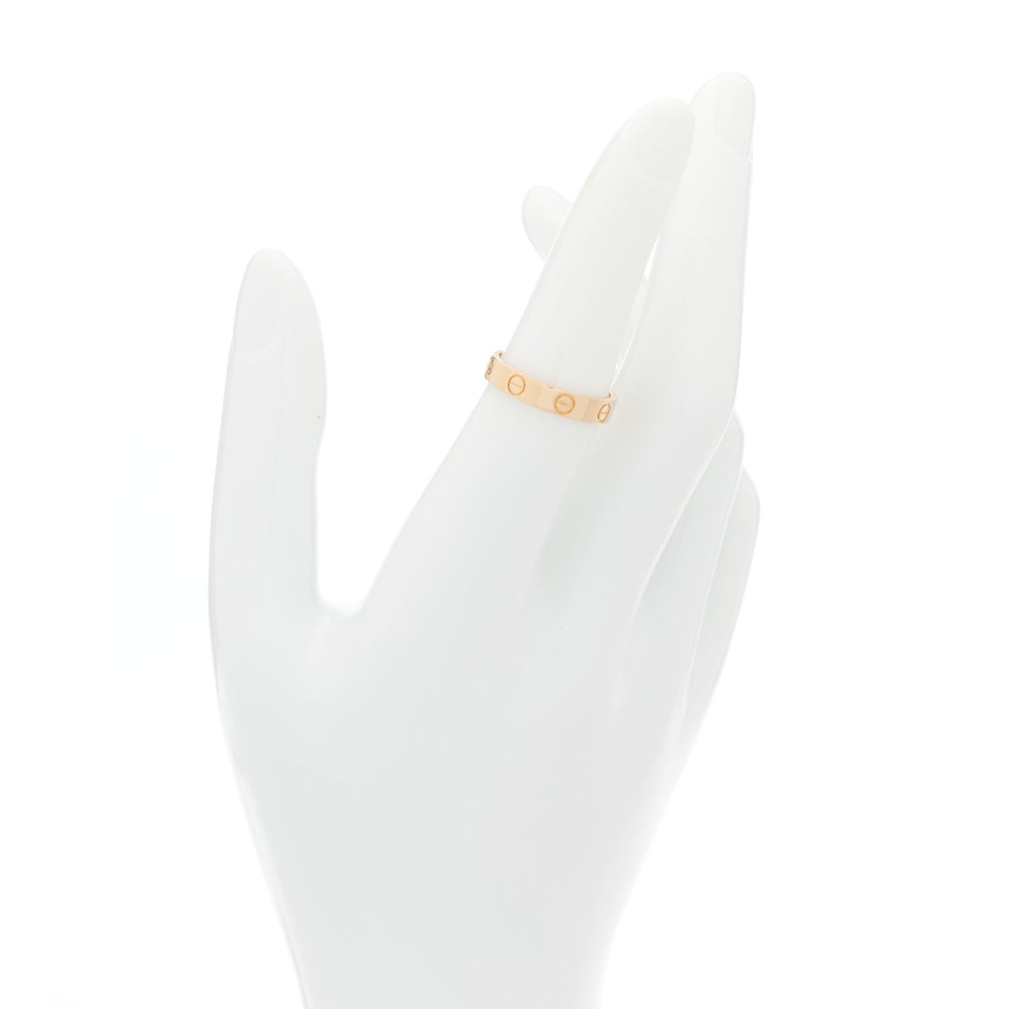 18K Pink Gold 3.5mm LOVE Wedding Band Ring 52 6