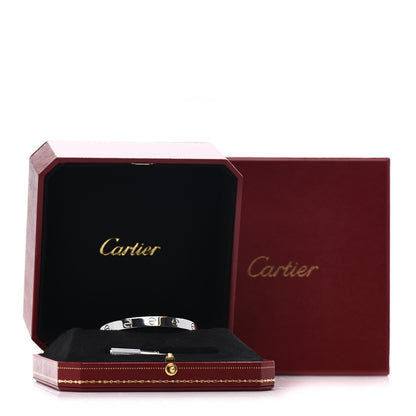 Cartier 18K White Gold LOVE Bracelet 16 5 of 5