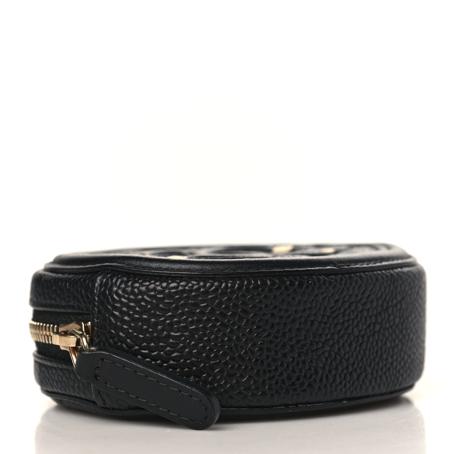Chanel Caviar Quilted Filigree Zip Around Classic Coin Purse Black 4 of 7