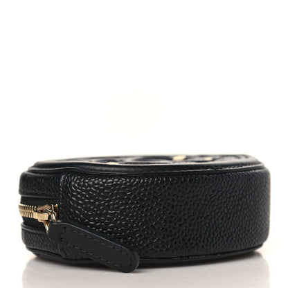 Chanel Caviar Quilted Filigree Zip Around Classic Coin Purse Black 4 of 7