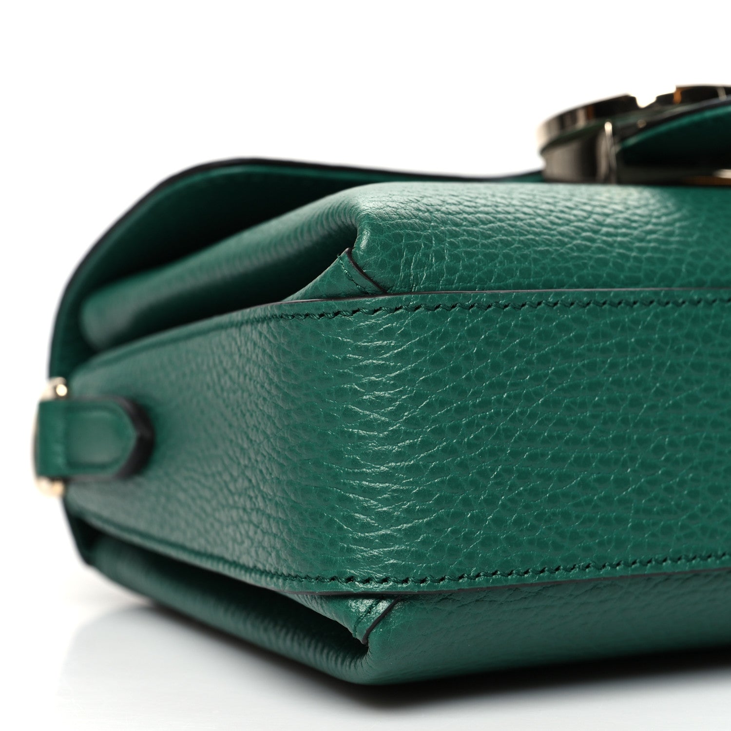 Gucci Dollar Calfskin Interlocking G Crossbody Bag Emerald 11 of 12