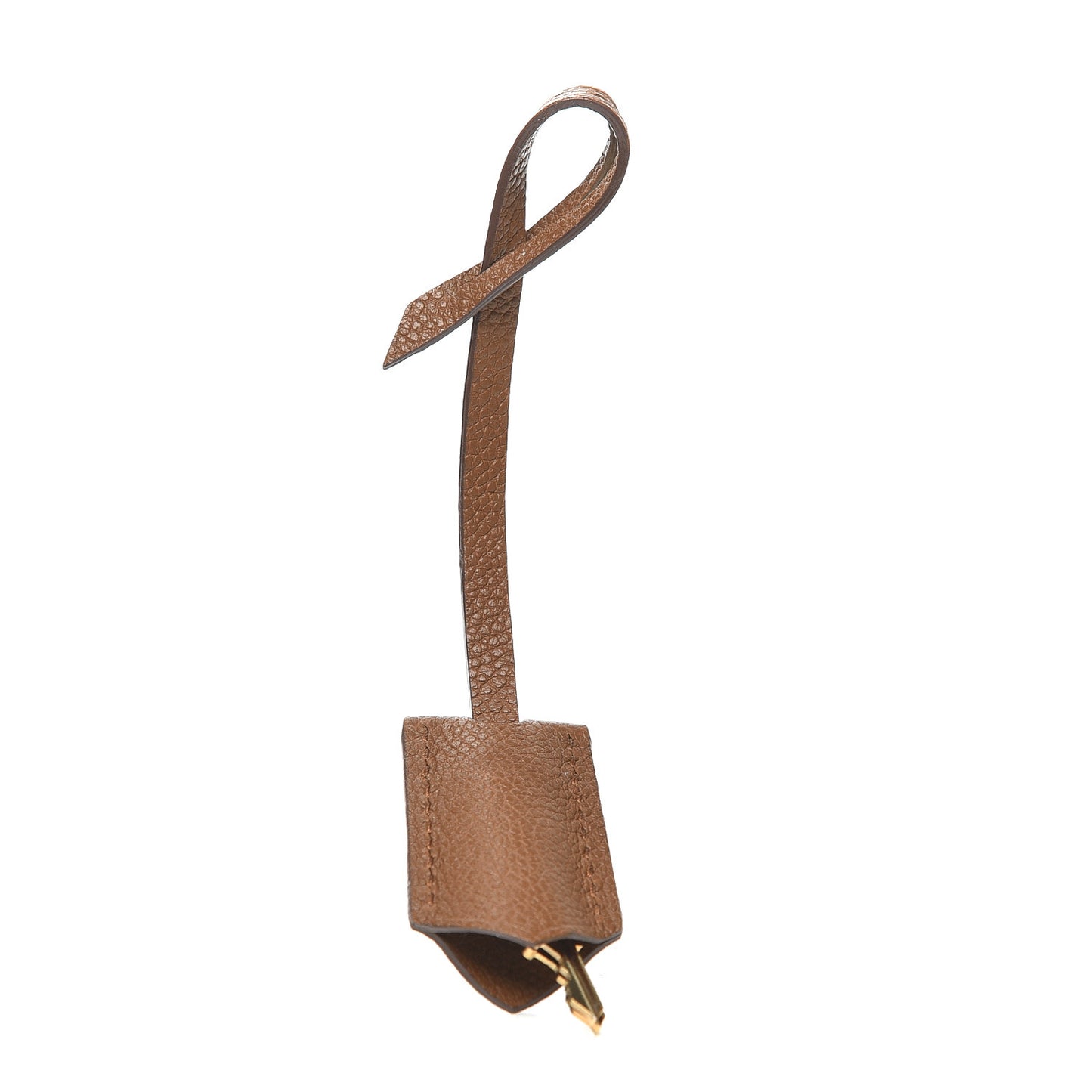 Calfskin Clochette Key Bell Holder and Keys Set #319 Havane