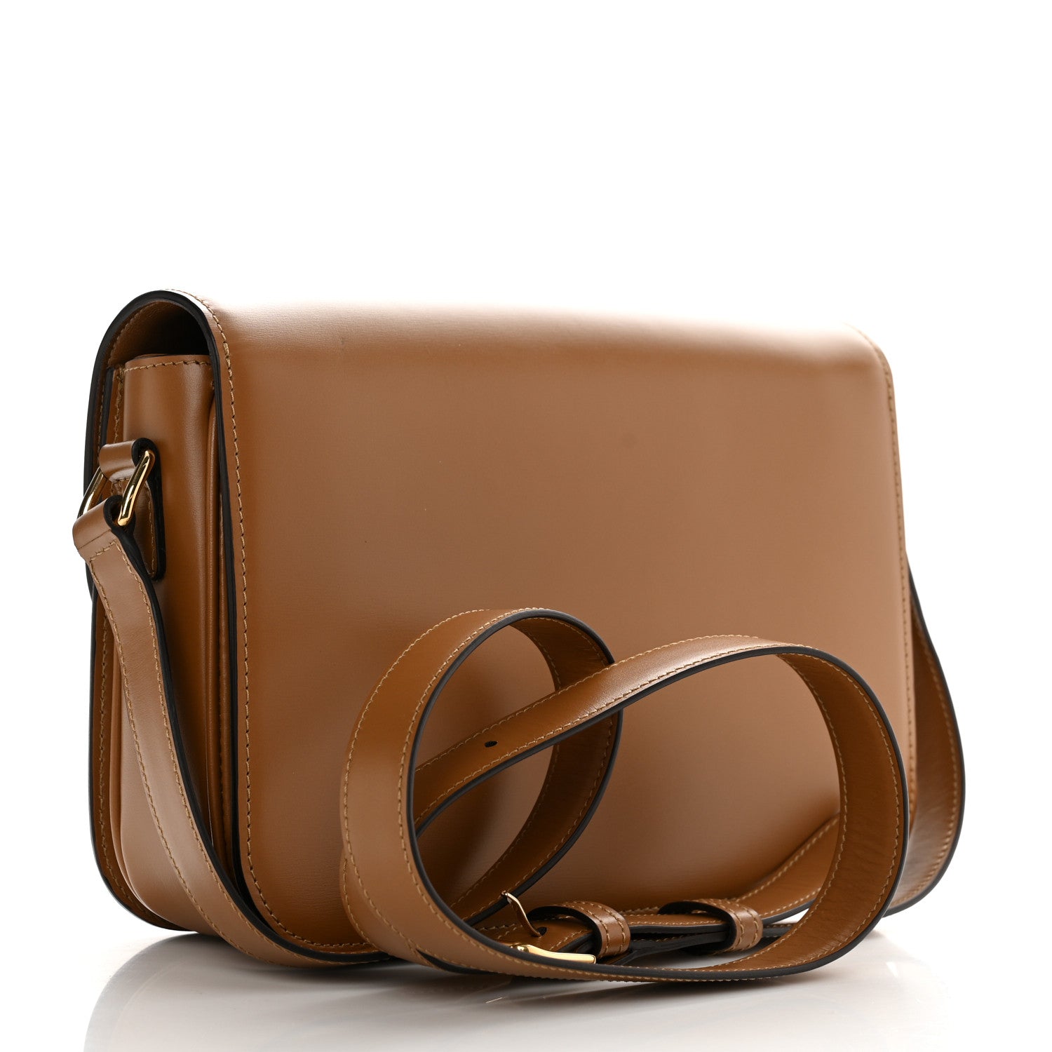 Celine Shiny Calfskin Medium Triomphe Bronze 3 of 10