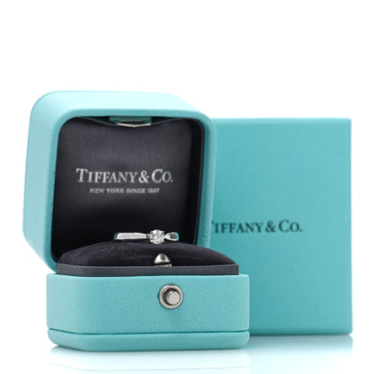 Tiffany Platinum Diamond .24ct Harmony Solitaire Engagement Ring 48 4.5 5 of 5