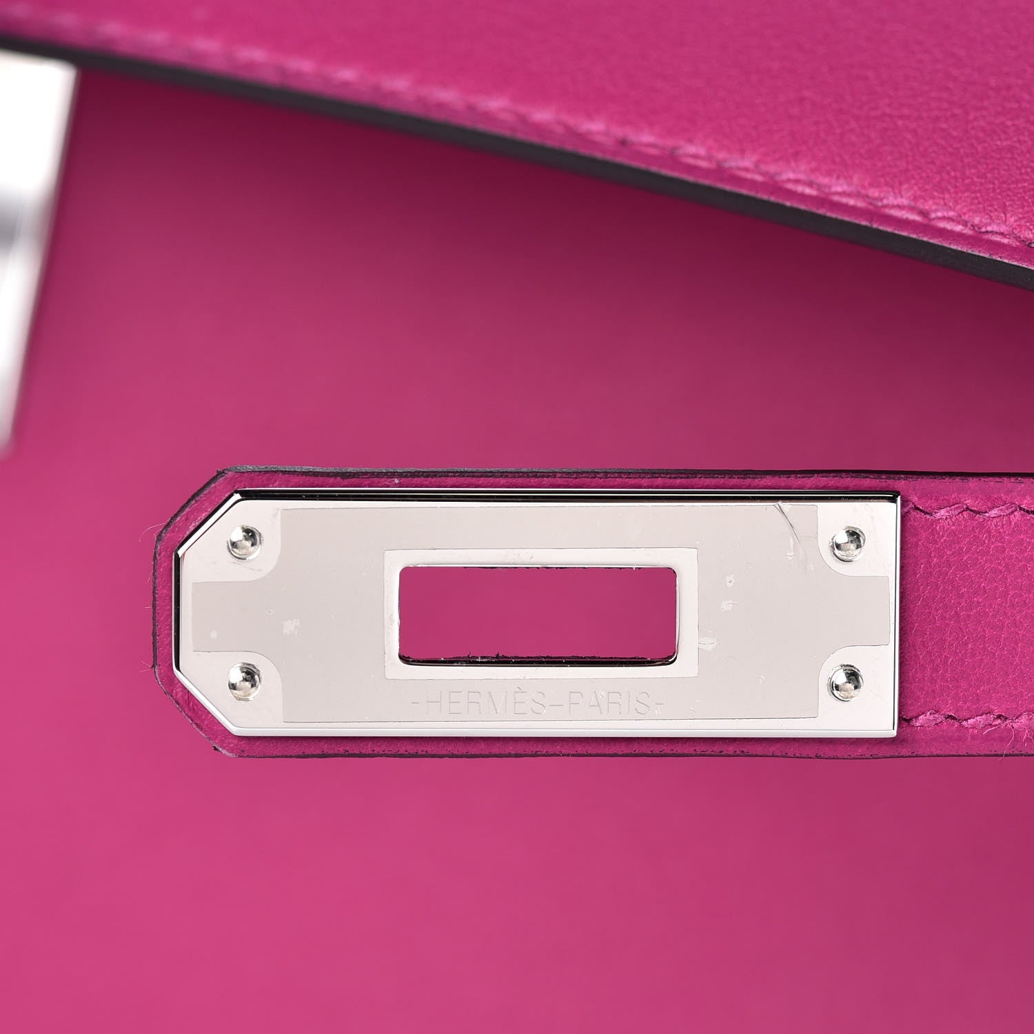 Hermes Swift Kelly Cut Clutch Pochette Rose Pourpre 11 of 22