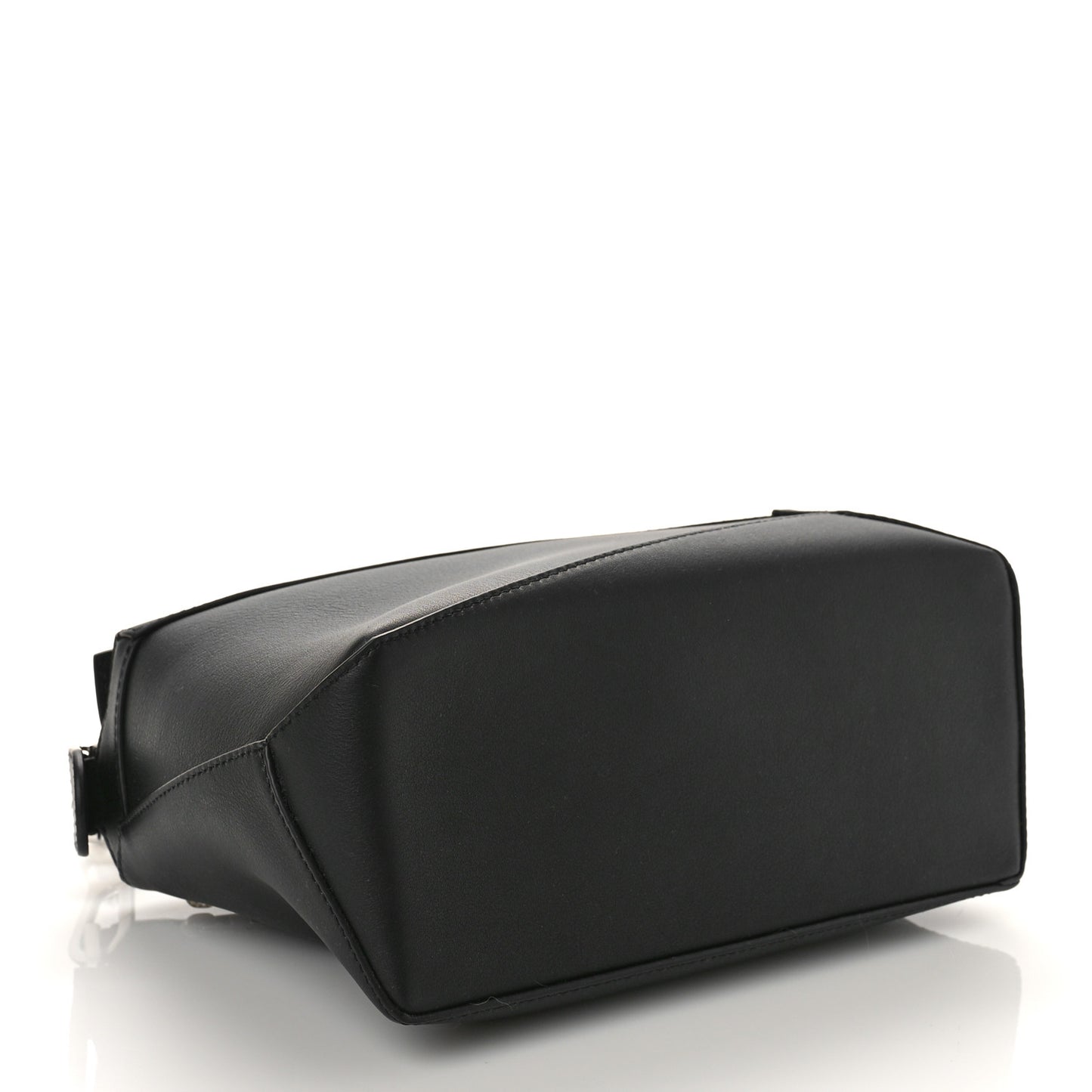 Calfskin Small Puzzle Edge Bag Black