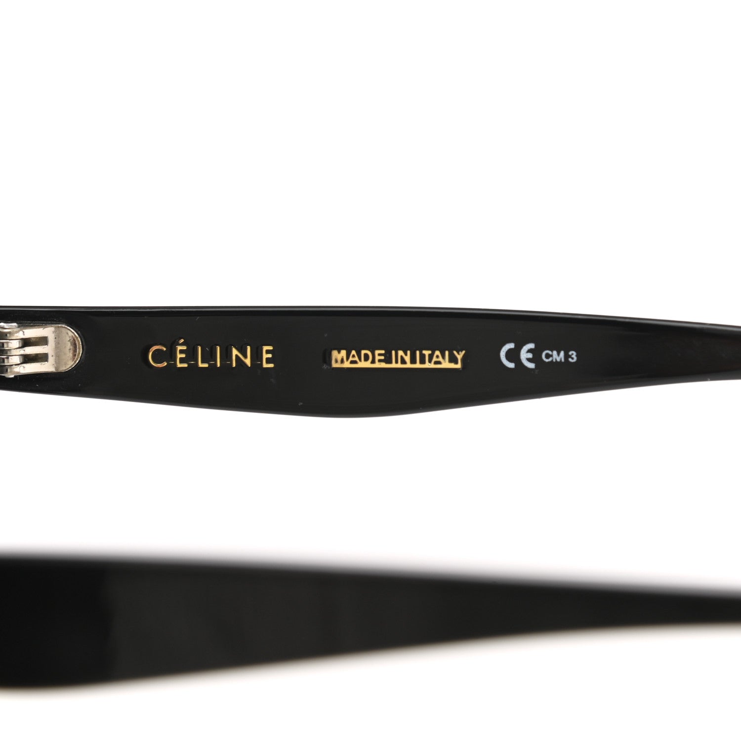 Celine Acetate Bevel Cat Sunglasses CL 41384/F/S Black 5 of 7