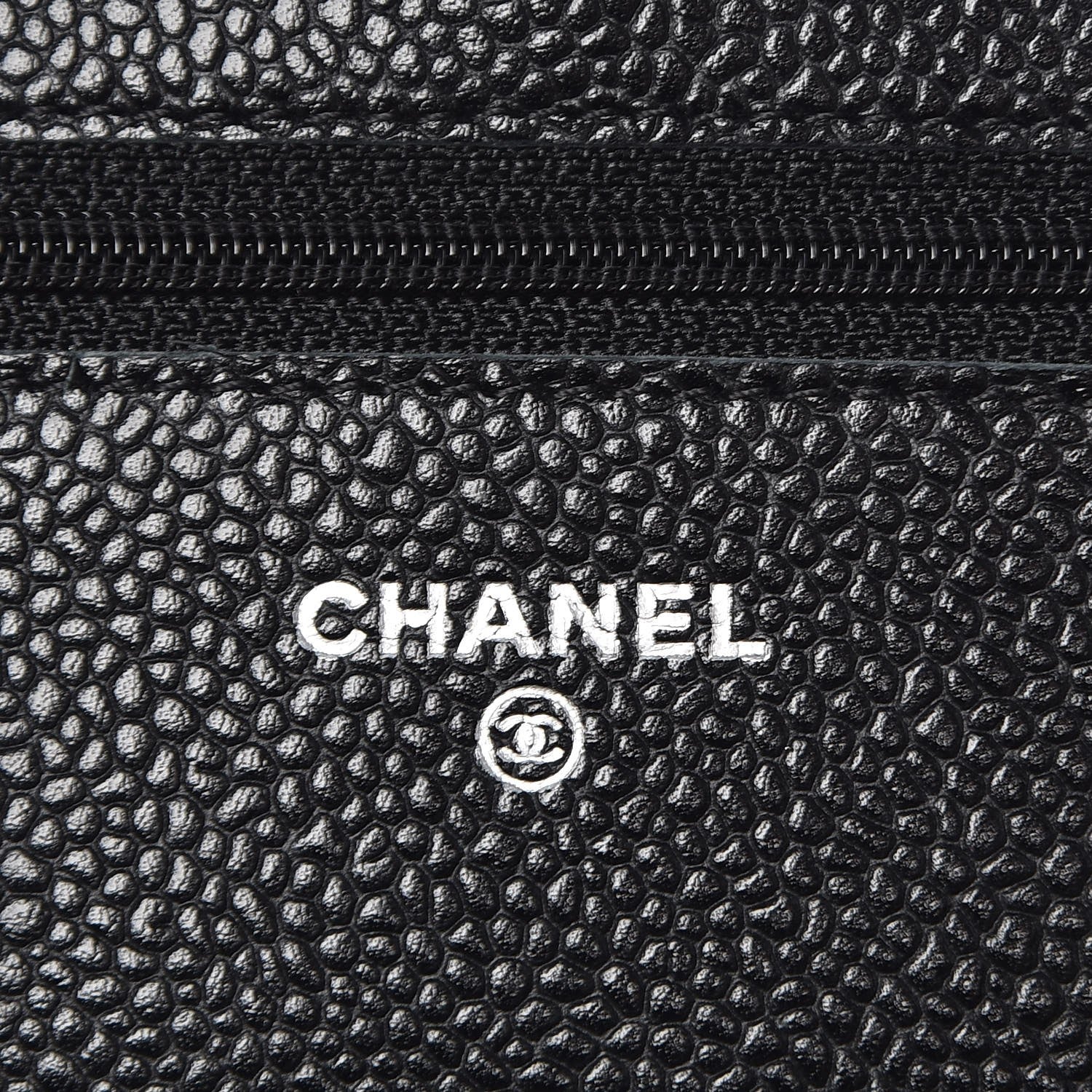 Chanel Caviar Quilted Wallet On Chain WOC Black 6 of 8