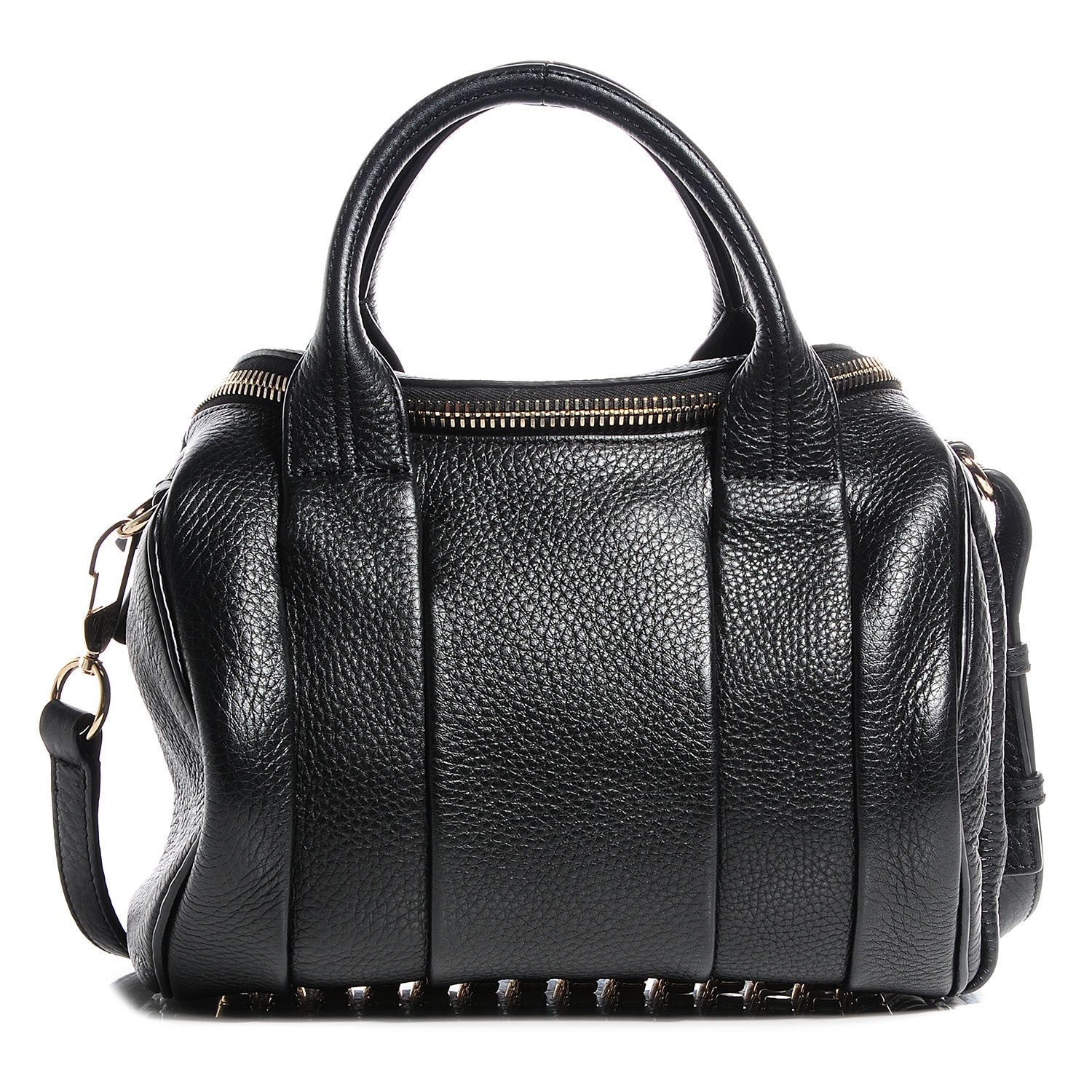 Alexander Wang Pebbled Lambskin Rockie Black w Pale Gold Hardware 1 of 8