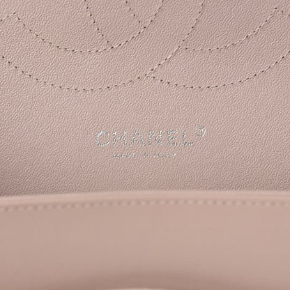 Chanel Patent Quilted Jumbo Double Flap Light Pink 9 of 11