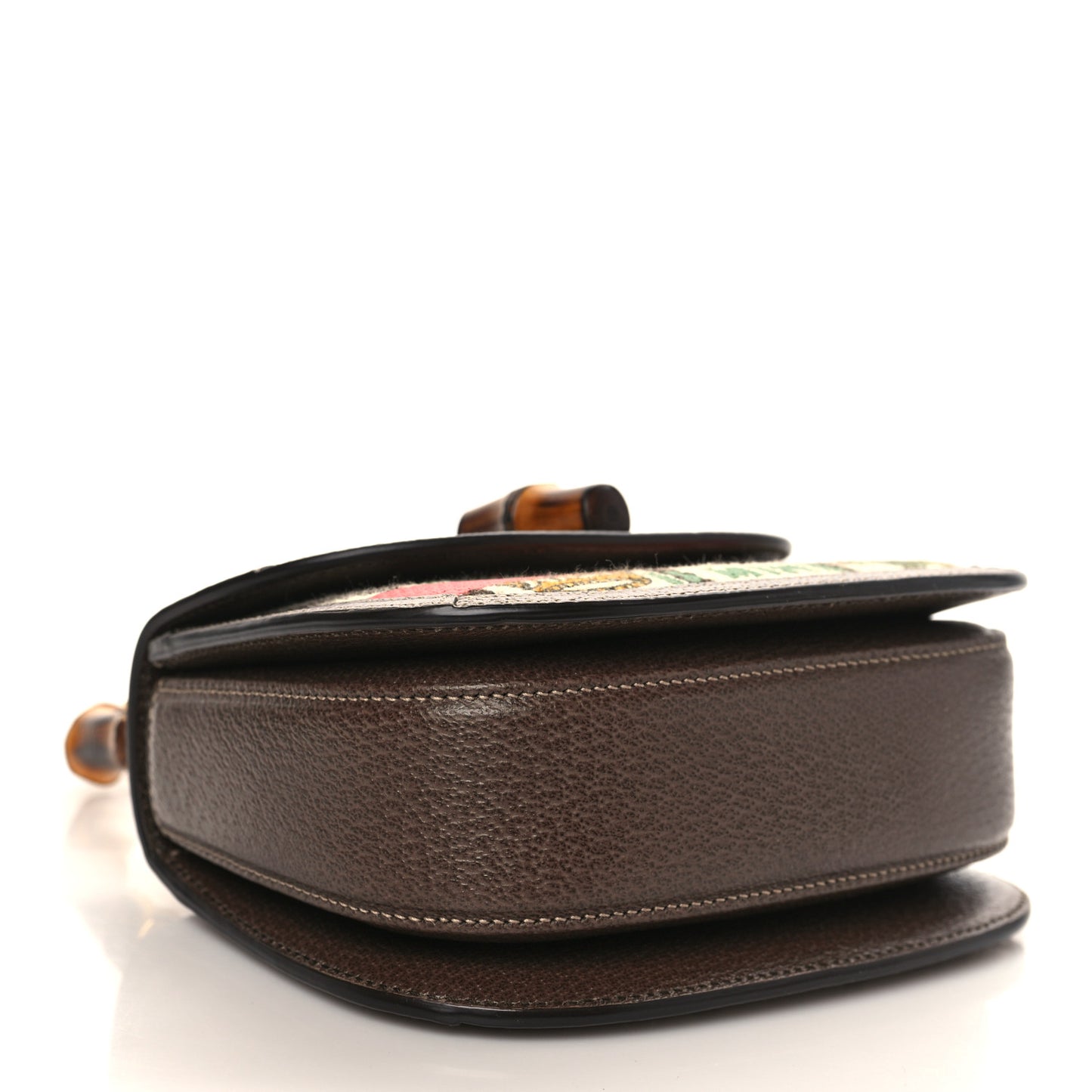 Canvas Calfskin 100 Centennial Music Mini Bamboo 1947 Top Handle Bag Multicolor