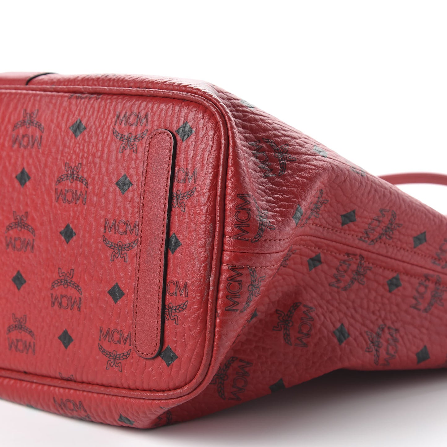 Visetos Medium Liz Reversible Shopper Tote Ruby Red