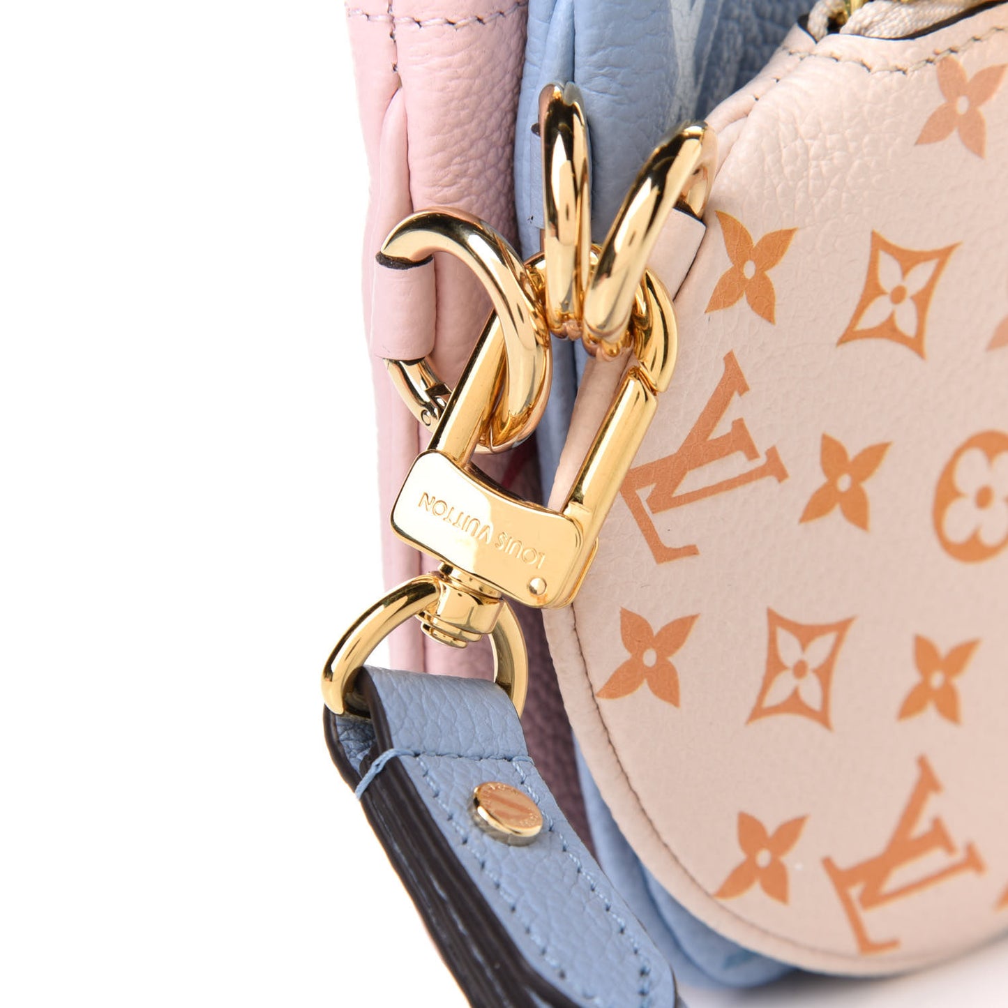 Empreinte Monogram Giant By The Pool Trio Pouch Rosebud Summer Blue Cream Saffron