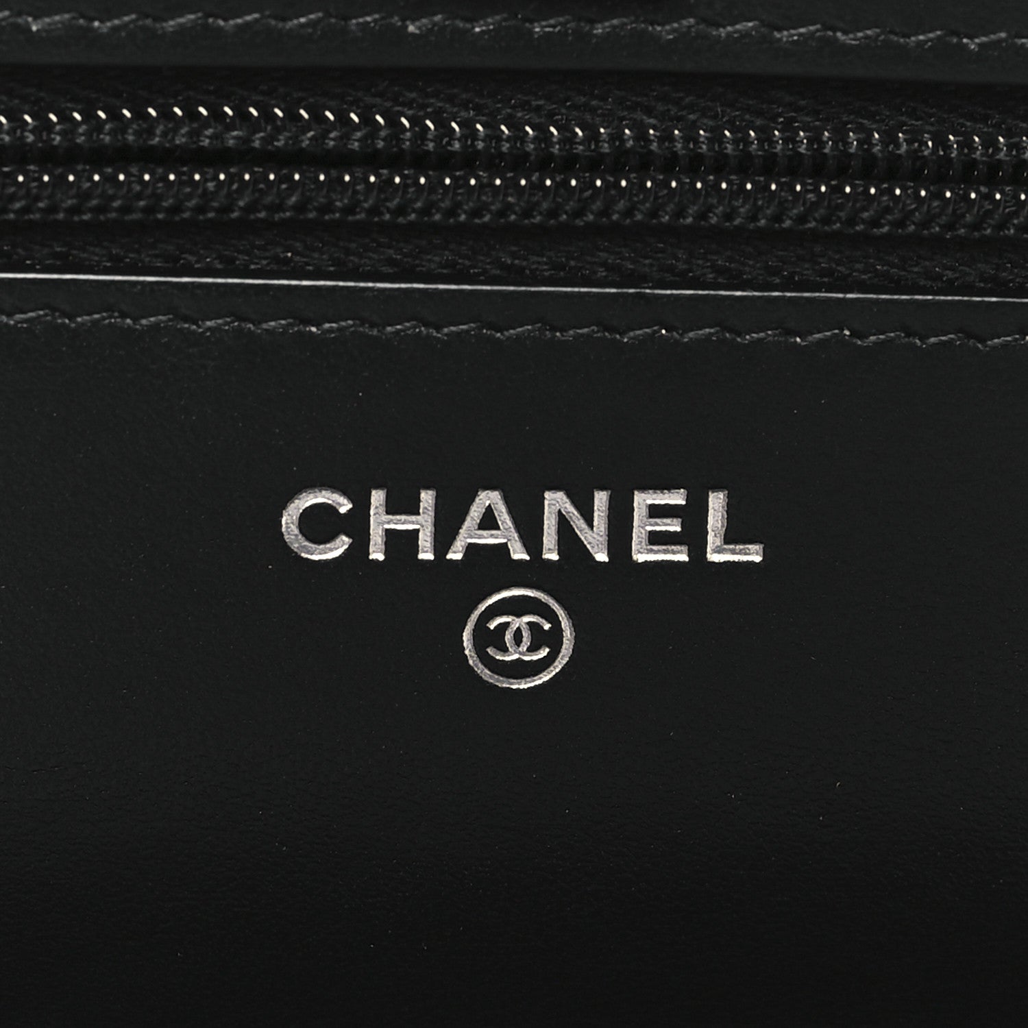 Chanel Shiny Crumpled Calfskin Strass Quilted Top Handle Wallet On Chain WOC Black 6 of 11
