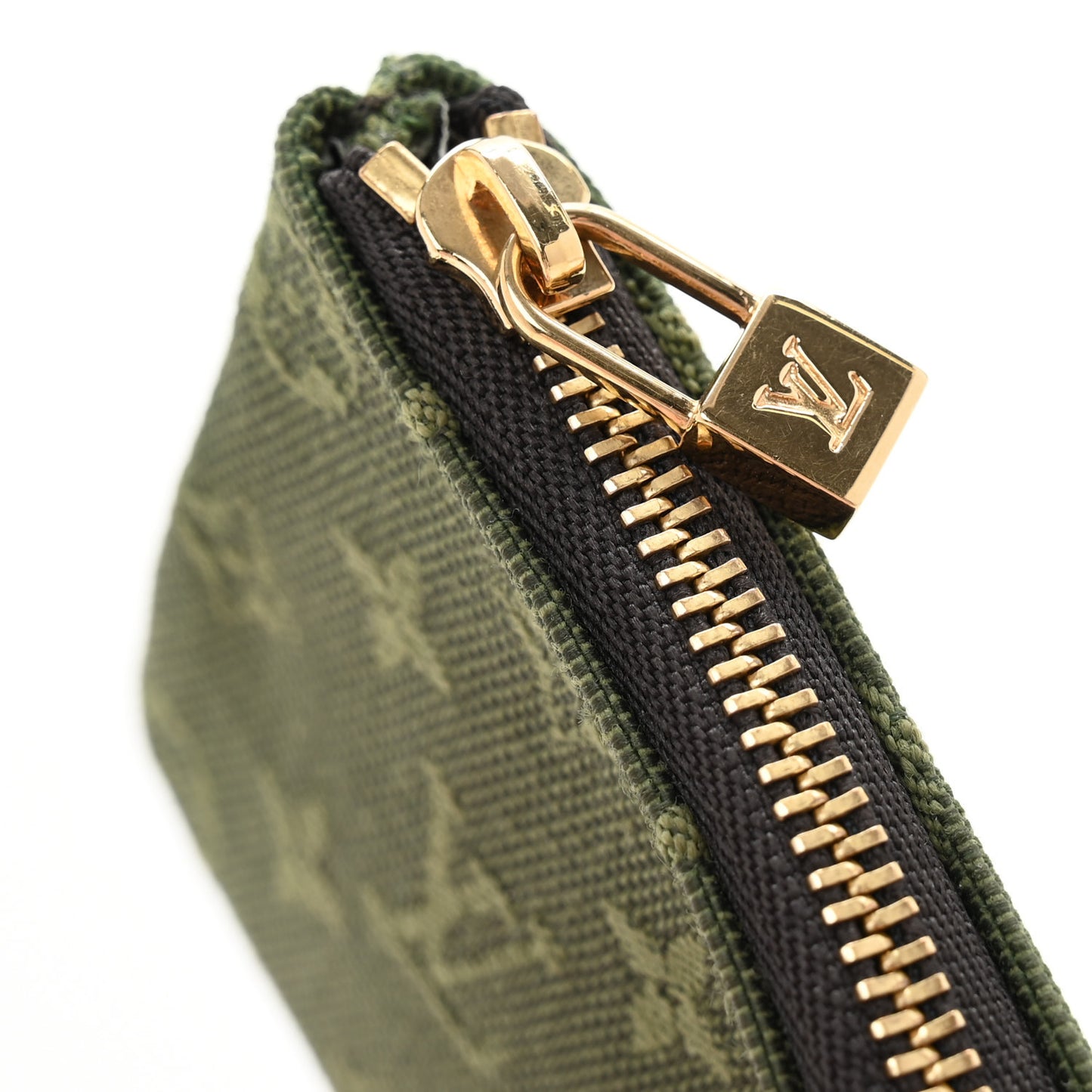 Mini Monogram Key Pouch Kaki
