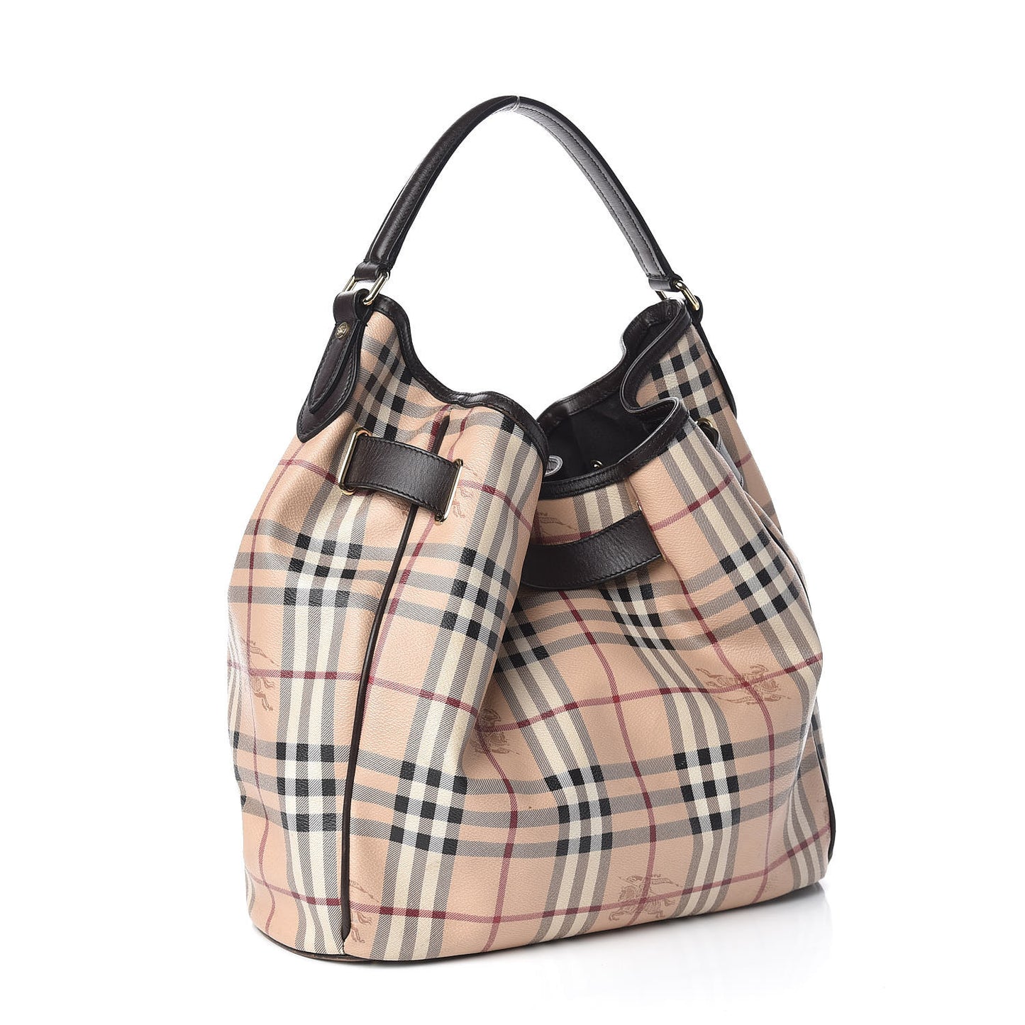 Haymarket Check Medium Walden Belted Hobo Chocolate