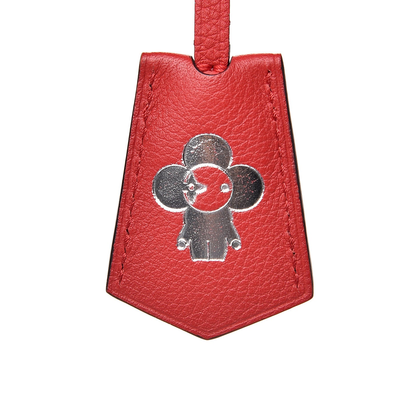 Calfskin Lockme Key Bell Holder Rubis