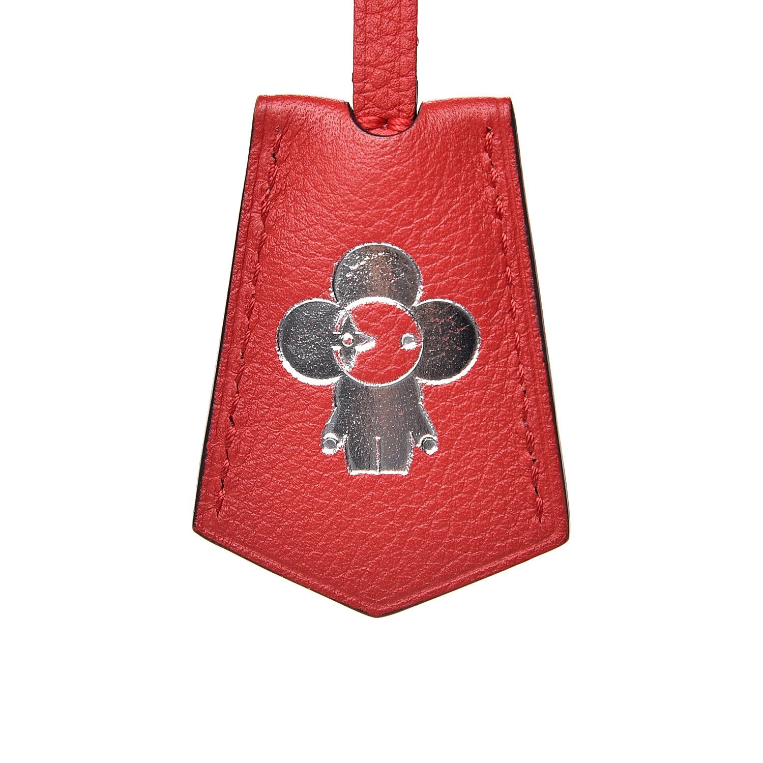 Louis Vuitton Calfskin Lockme Key Bell Holder Rubis 3 of 4