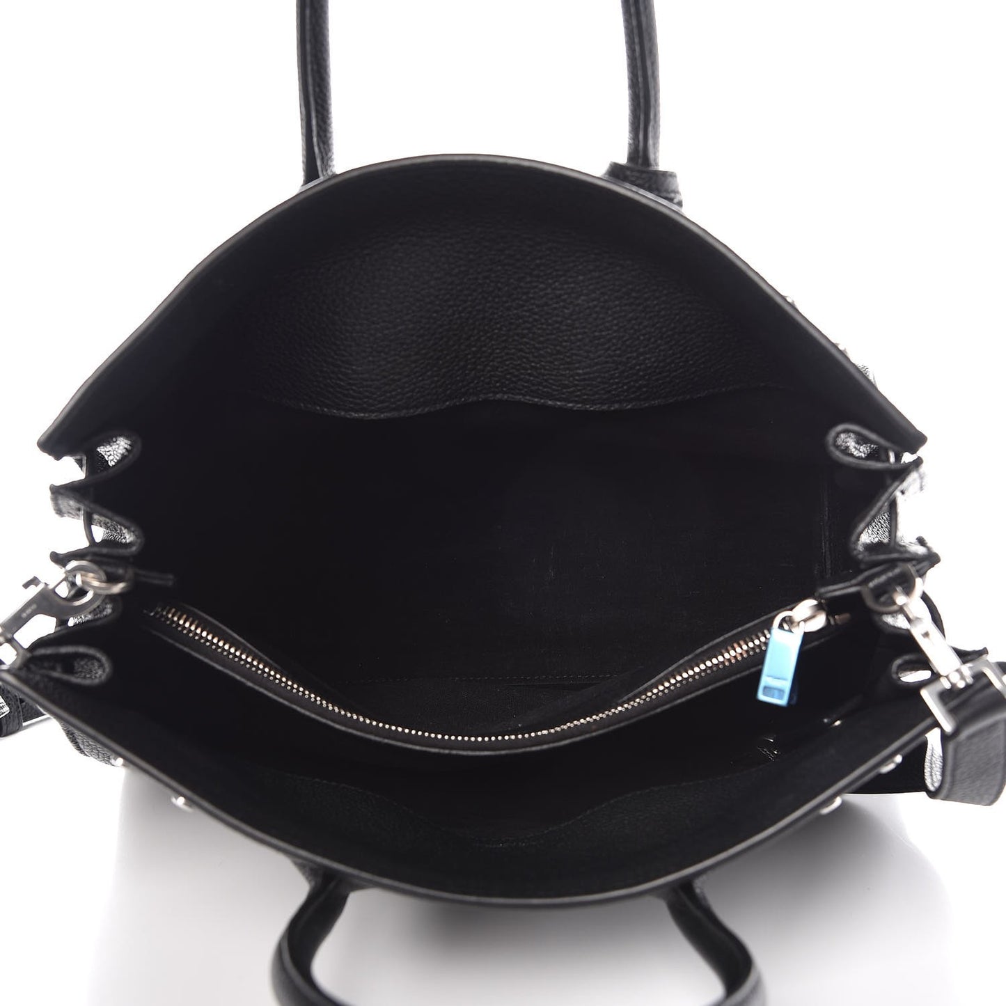 Grained Calfskin Small Supple Sac De Jour Black
