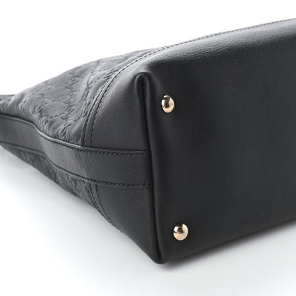 Gucci Guccissima Hobo Shoulder Bag Black 8 of 9