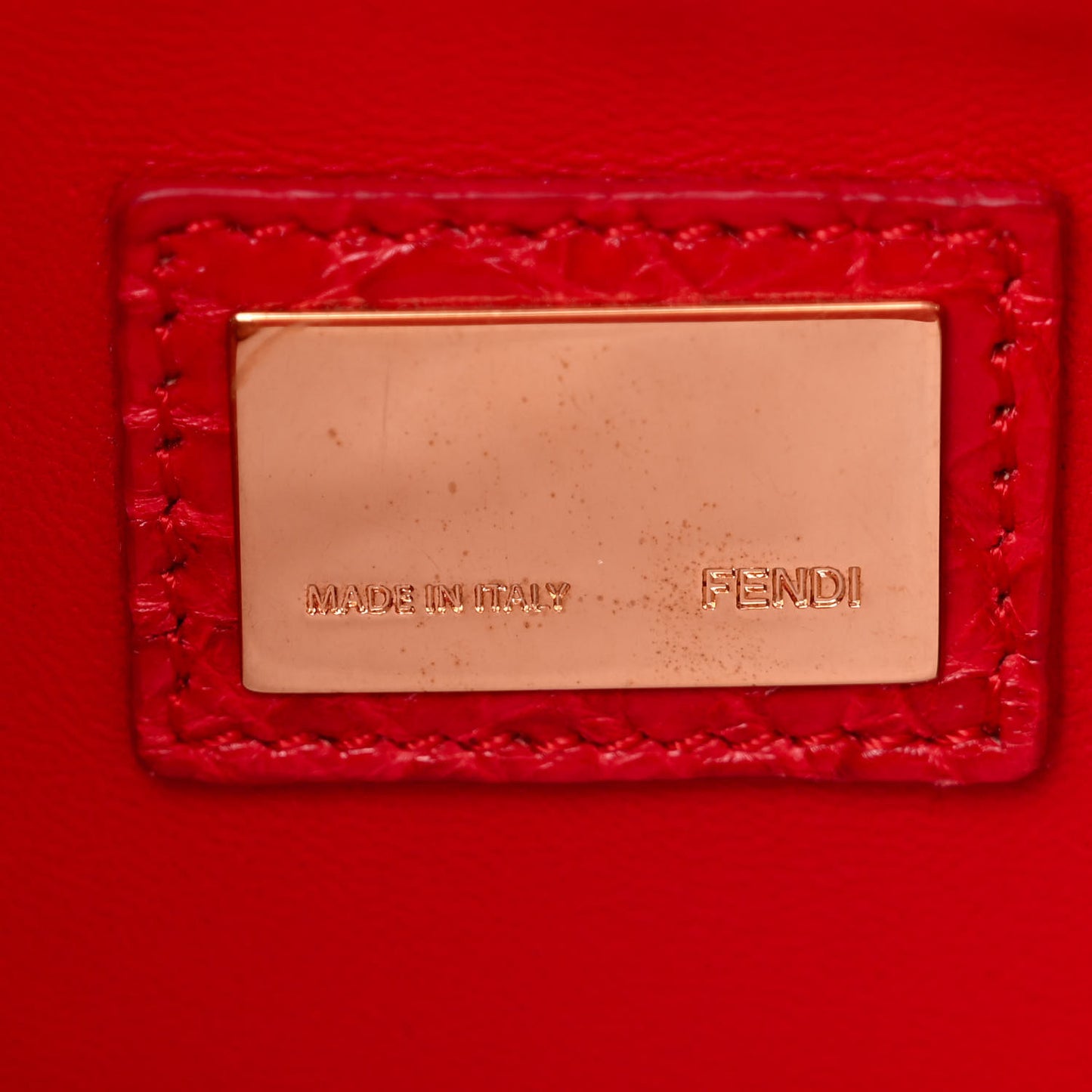 Shiny Crocodile Shiny Nappa Medium Peekaboo Iconic Satchel Red