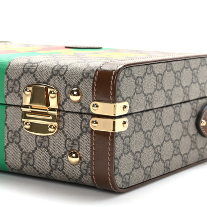 Gucci GG Supreme Monogram Azalea Calfskin Fake/Not Retro Interlocking G Beauty Case Beige Ebony Brown Sugar 9 of 9