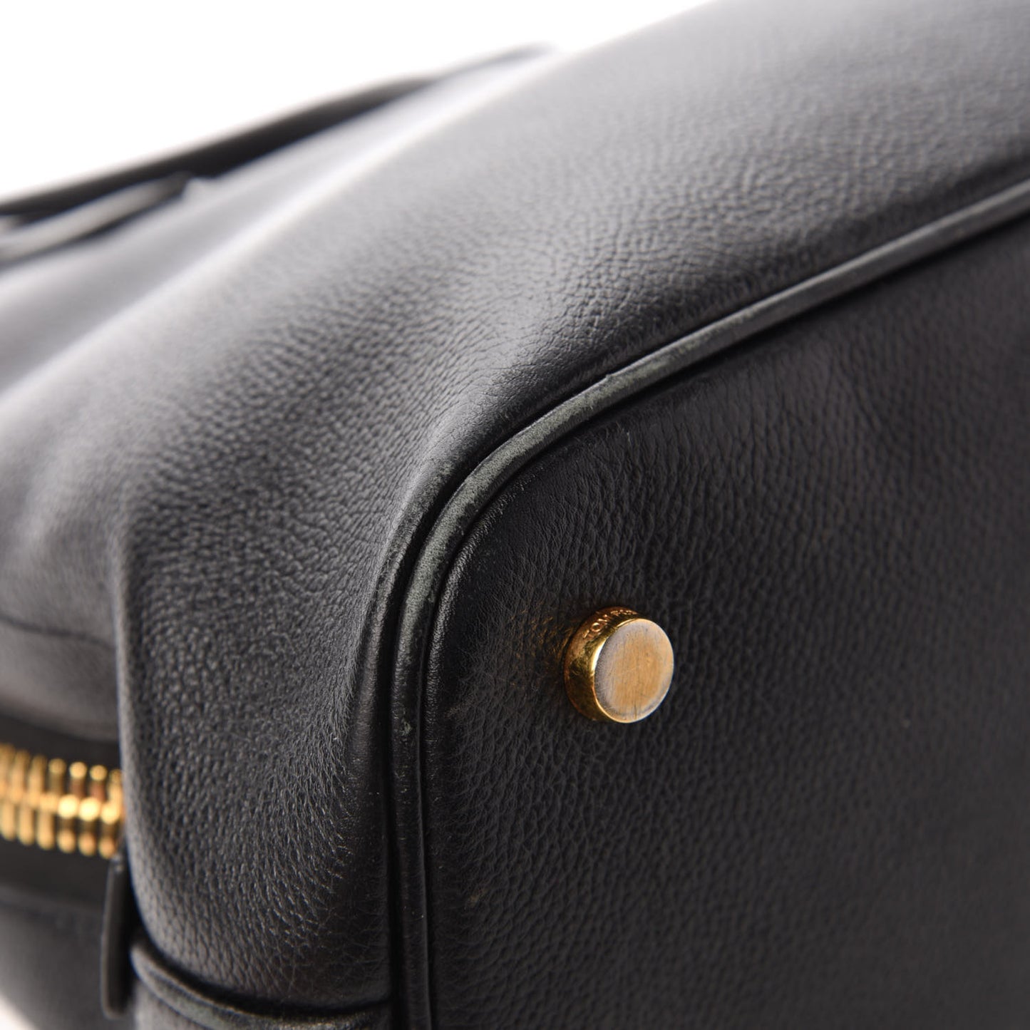 Pebbled Calfskin Medium Jennifer Zip Tote Black