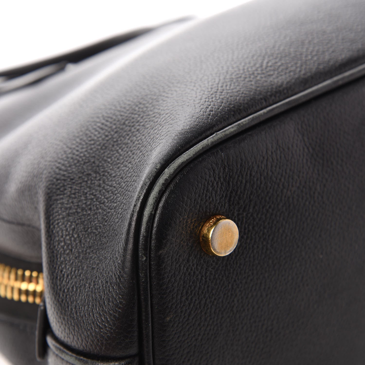 Tom Ford Pebbled Calfskin Medium Jennifer Zip Tote Black 10 of 10