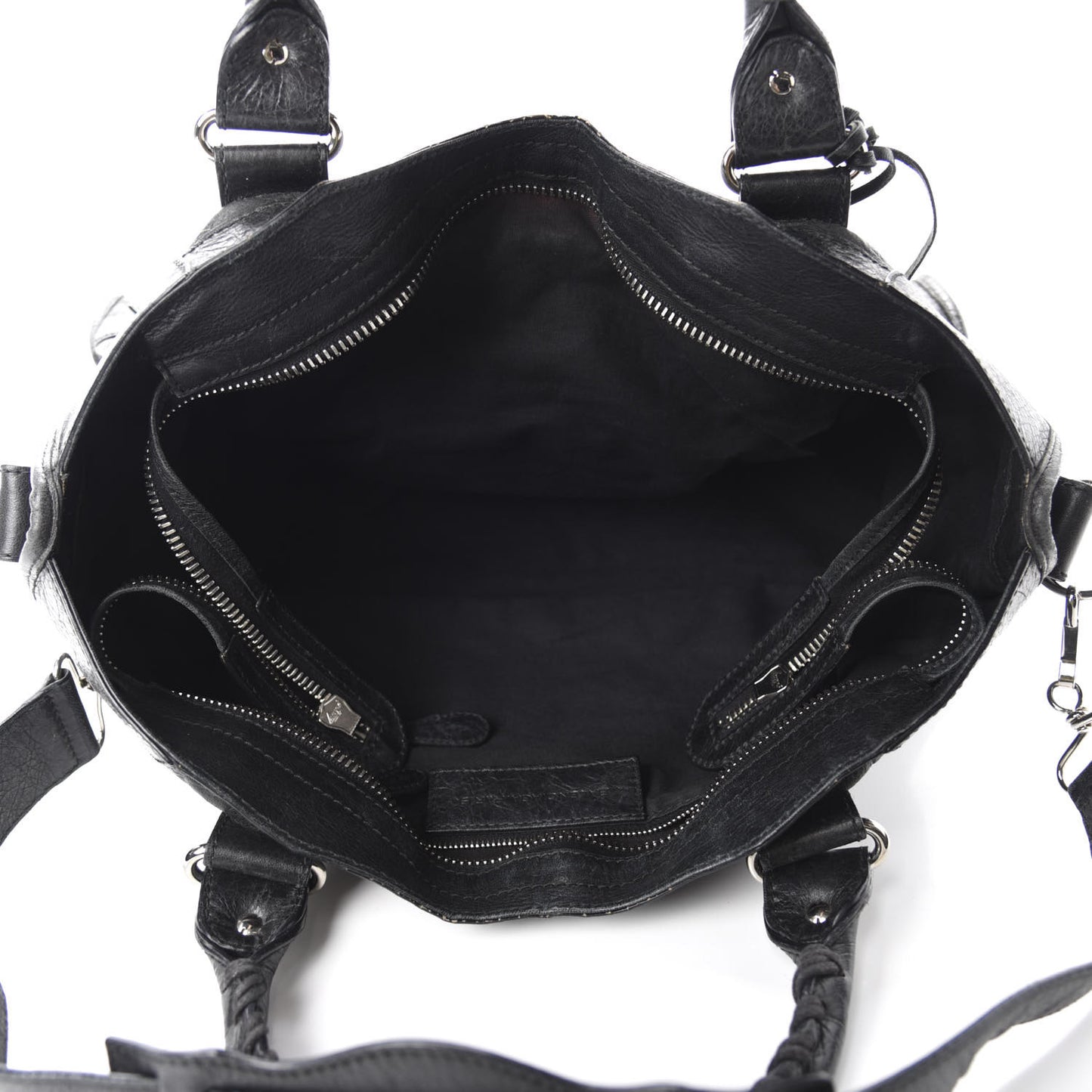 Agneau Giant 21 Silver Hardware Part Time Black