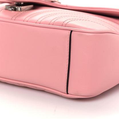 Gucci Calfskin Matelasse Small GG Marmont Shoulder Bag Wild Rose 9 of 9