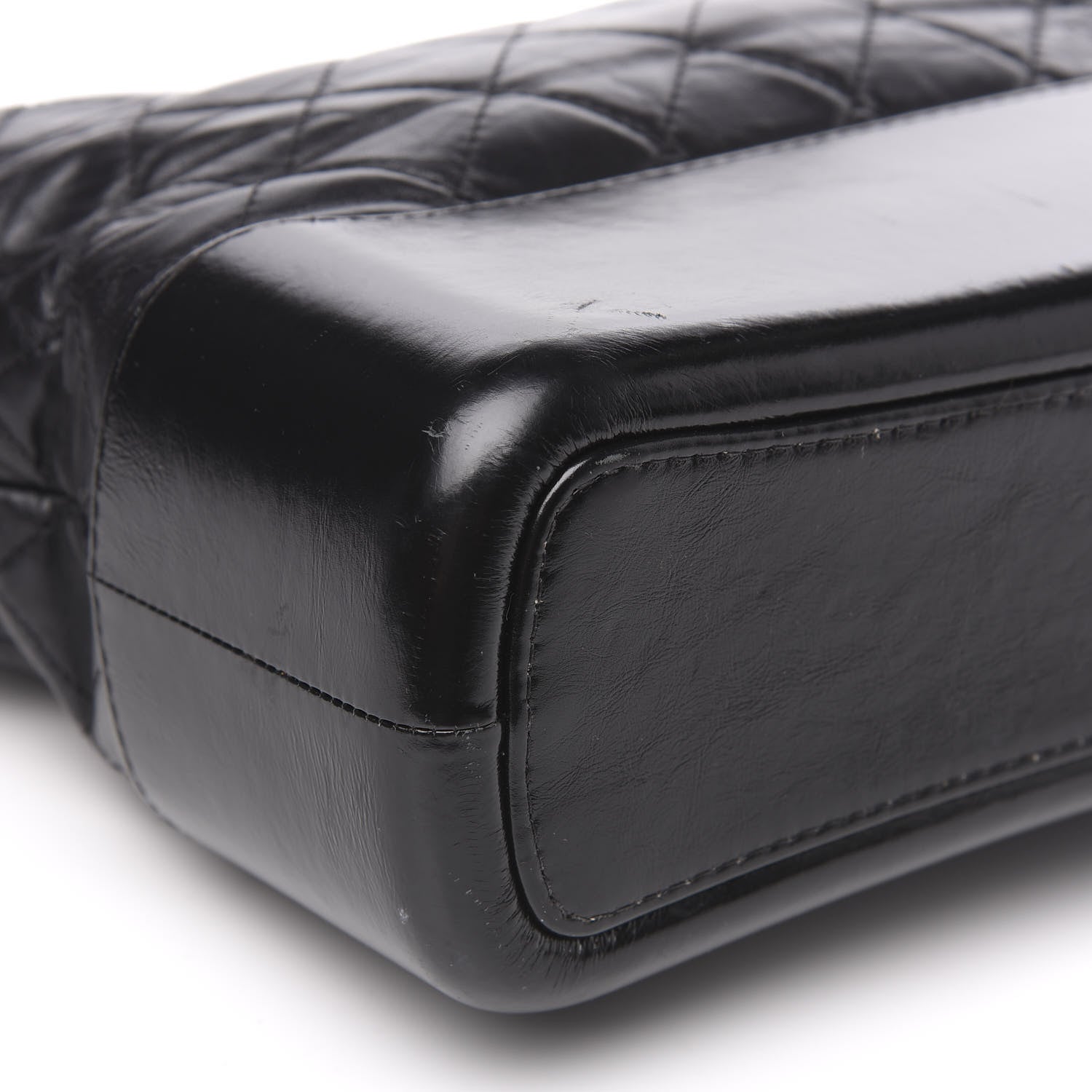 Chanel Aged Calfskin Quilted Medium Gabrielle Hobo Black 9 of 18