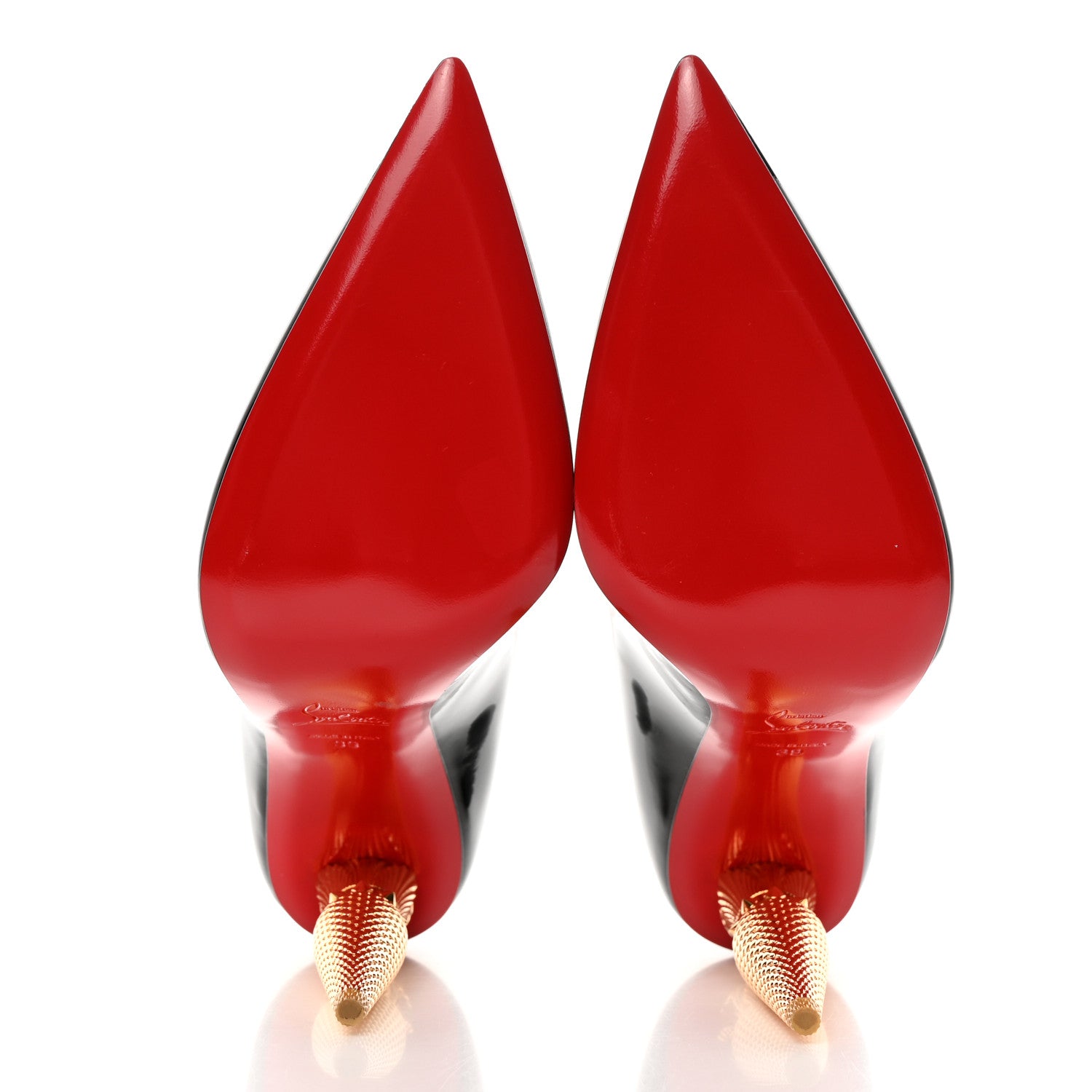 Christian Louboutin Patent LipChick 100 Pumps 39 Black 6 of 13