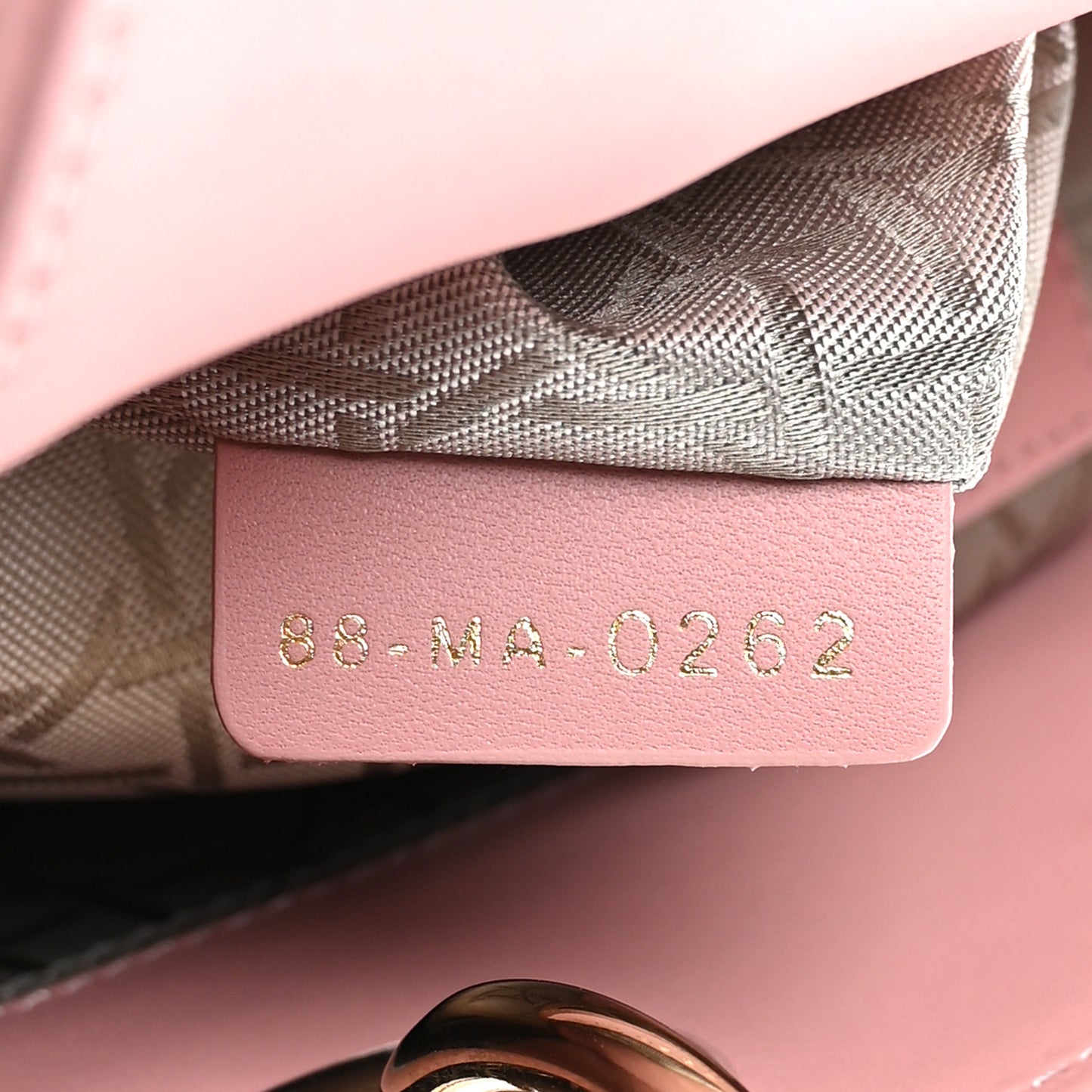 Lambskin Cannage Small My ABCDior Lady Dior Pink